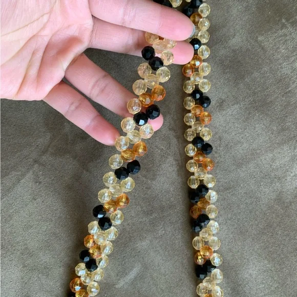 Susan Alexandra Leopard Heart Beaded Crossbody Shoulder Bag Purse - Picture 9 of 15